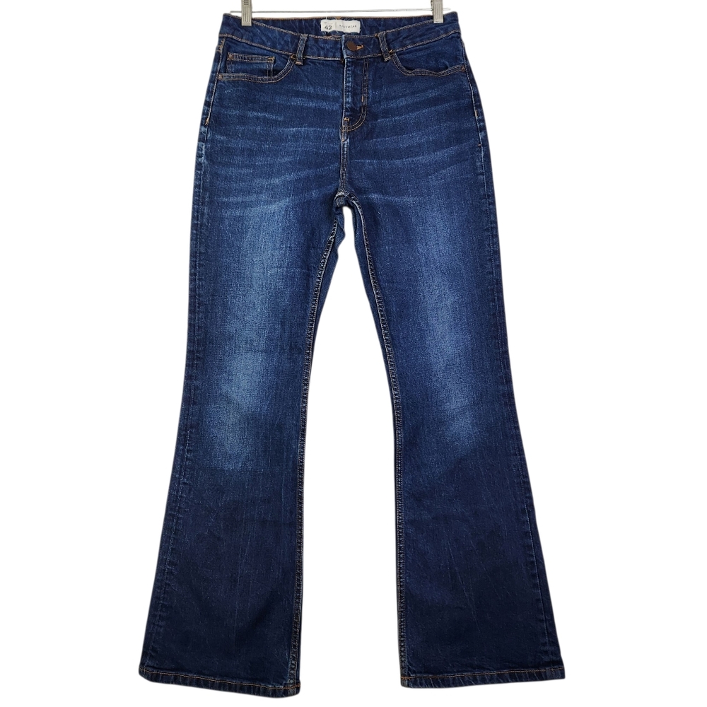 Easy Wear DNM Collection Womens Waist 30 US 10 Mid Rise Blue Denim Bootcut Jeans